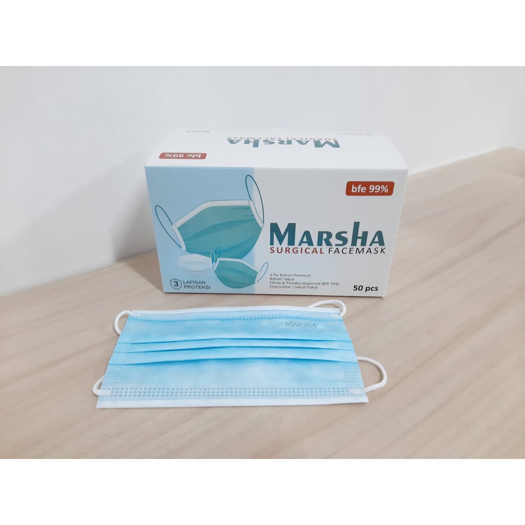 MASKER EARLOOP MARSHA SURGICAL MASK