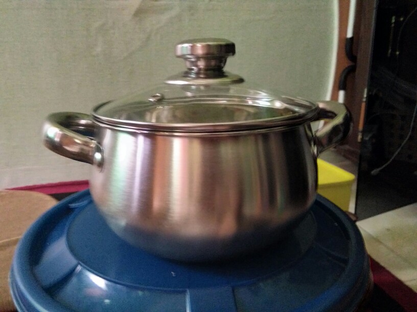 Panci Stainless Calypso Steel +tutup Kaca Size (1,7)/(2,4)/(2,9)/ Panci Di Jual Per-biji