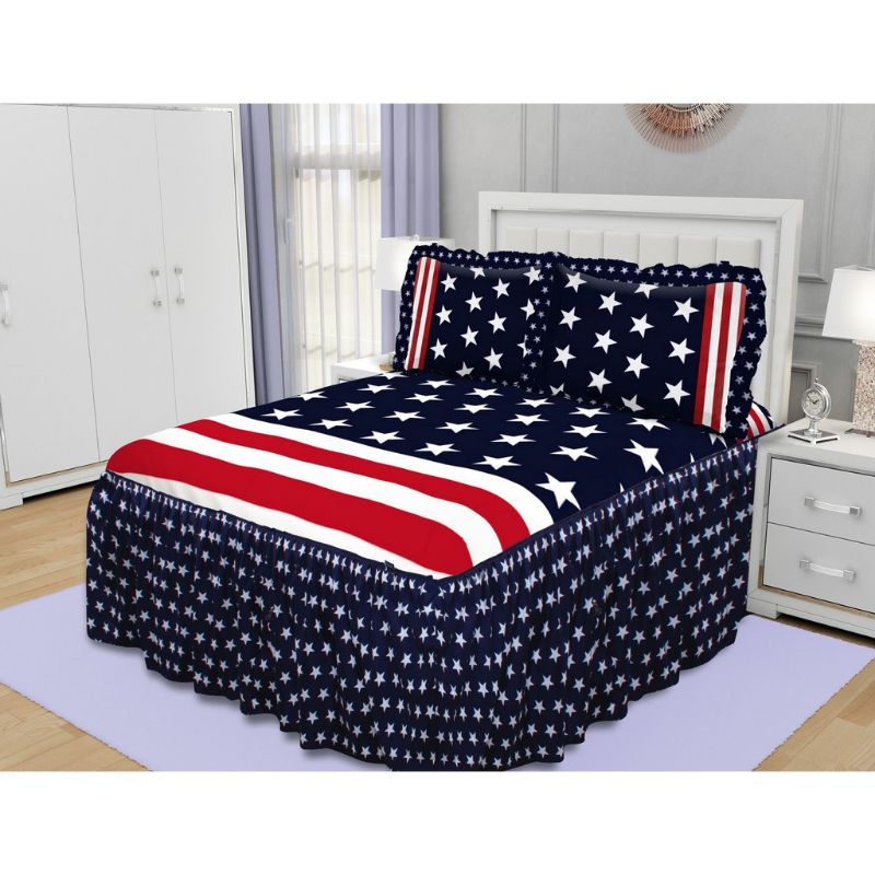 sprei RUMBAI King california motif Star and strip /USA