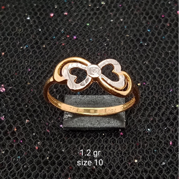 Cincin Emas 17K - 1.2 gr Kadar 750 - 589