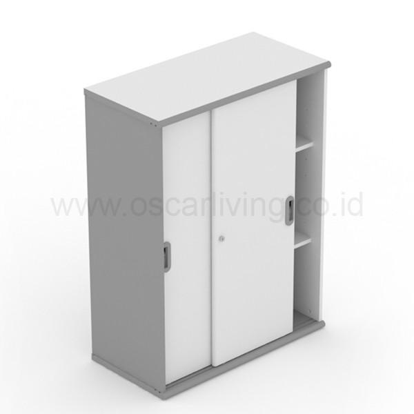 

Cabinet | Lemari Arsip Uno Ust1582A Sliding Door - Grey