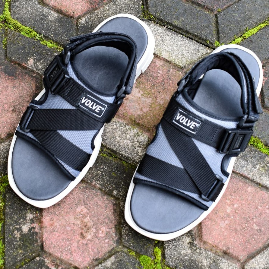 ZENITH GREY |FORIND x Volve| Sendal Gunung Original Kulit Santai Kasual Pria Lokal Sandal Footwear