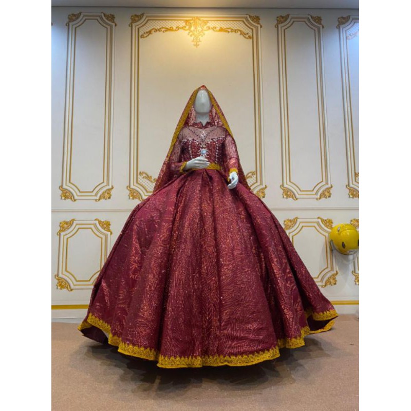 gaun pengantin india