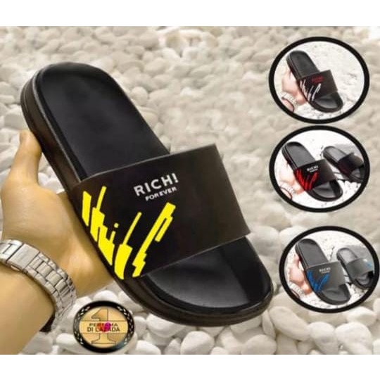 SANDAL SLIDE PRIA WANITA TERBARU RICHI FOREVER