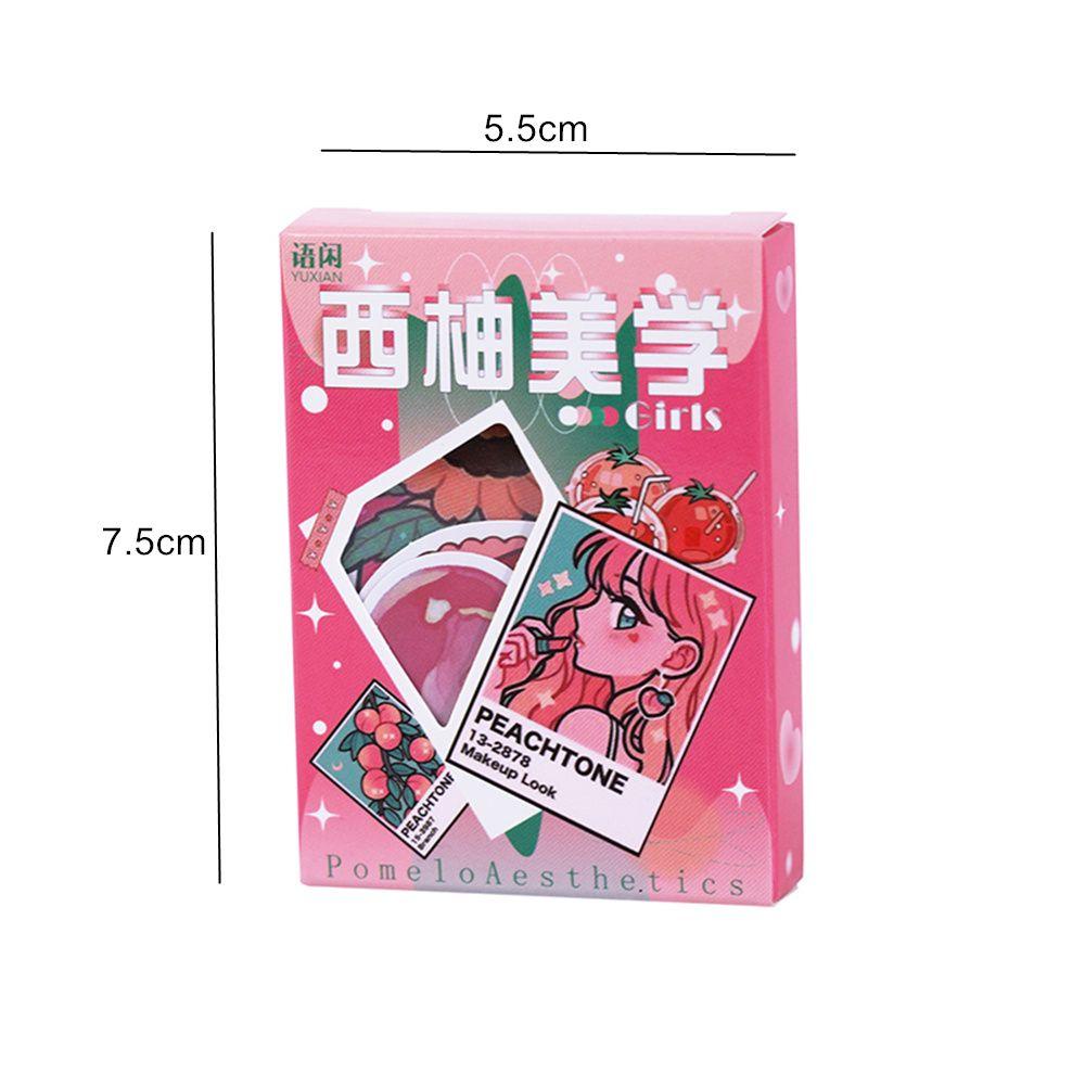 Populer 50pcs Stiker Craft Planner Label Album Stationery Diary Scrapbooking