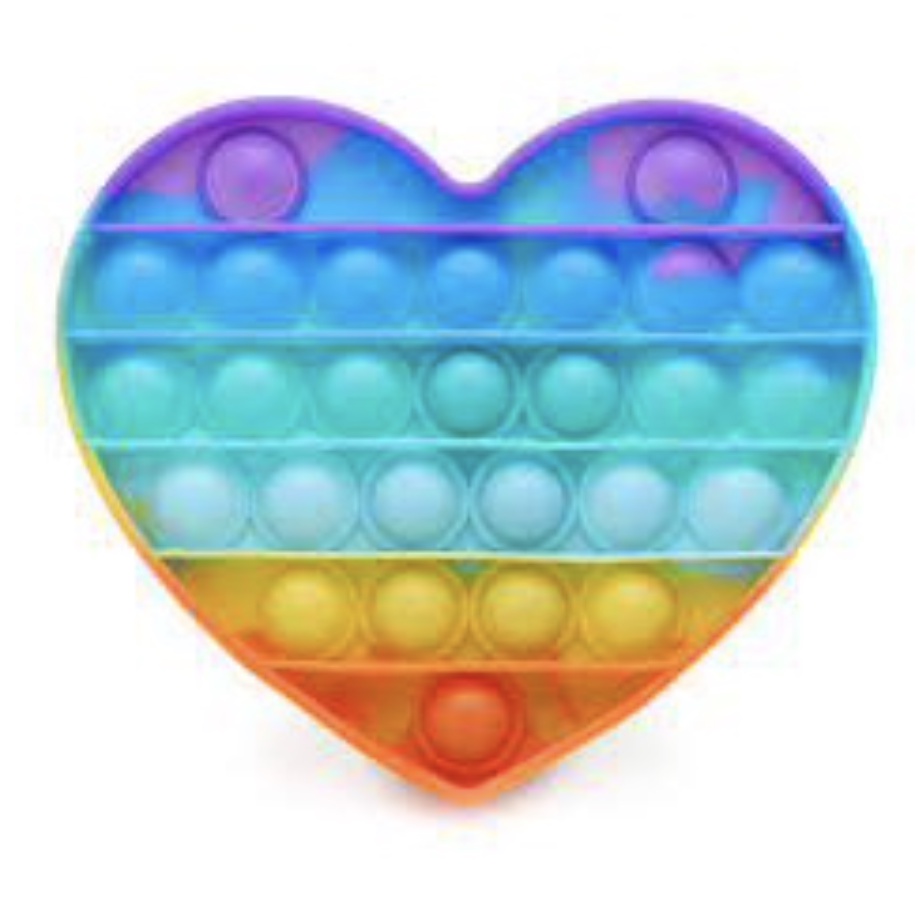 POP IT FINGER TOY MAINAN ANAK TERMURAH RAINBOW ANTI STRESS-LOVE
