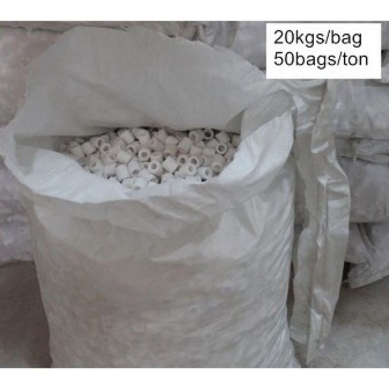 Bioring 1 karung 20kg ceramic ring bio ring keramik media filter aquarium dan kolam 20 kg karungan