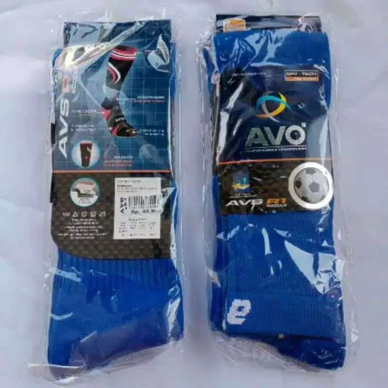 KAOS KAKI BOLA ORIGINAL AVO AVS R1 SOCCER, panjang di atas lutut, ANTI SLIP