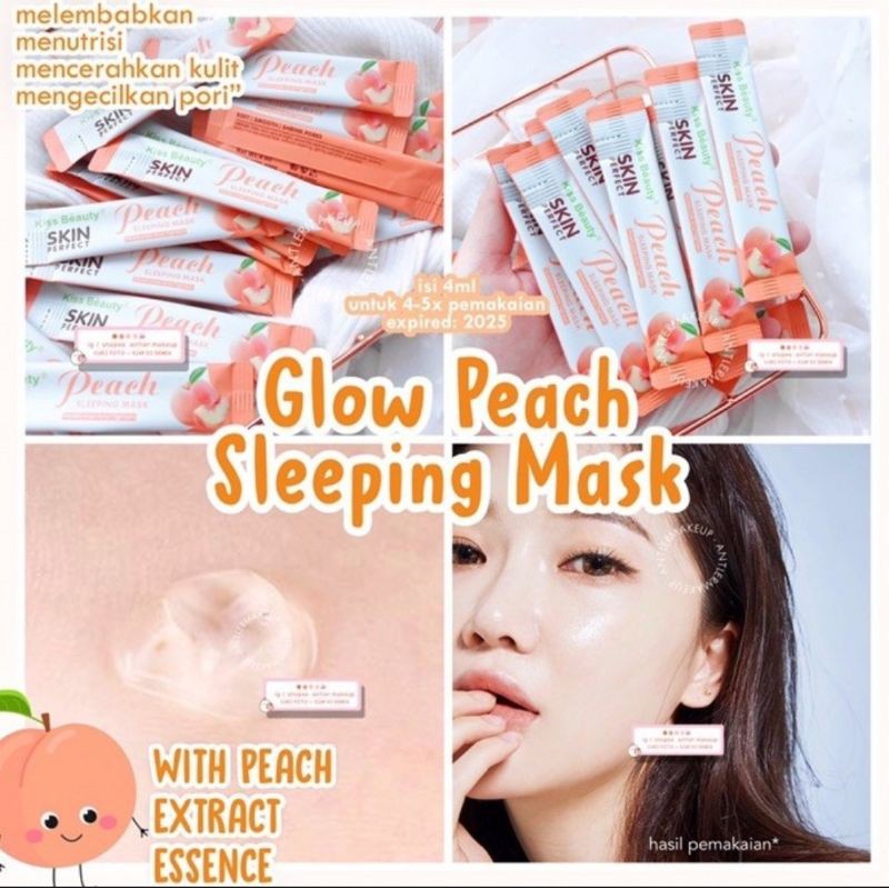 SACHETAN / PEACH SLEEPING MASK - Kiss Beauty Skin Perfect Peach Sleeping