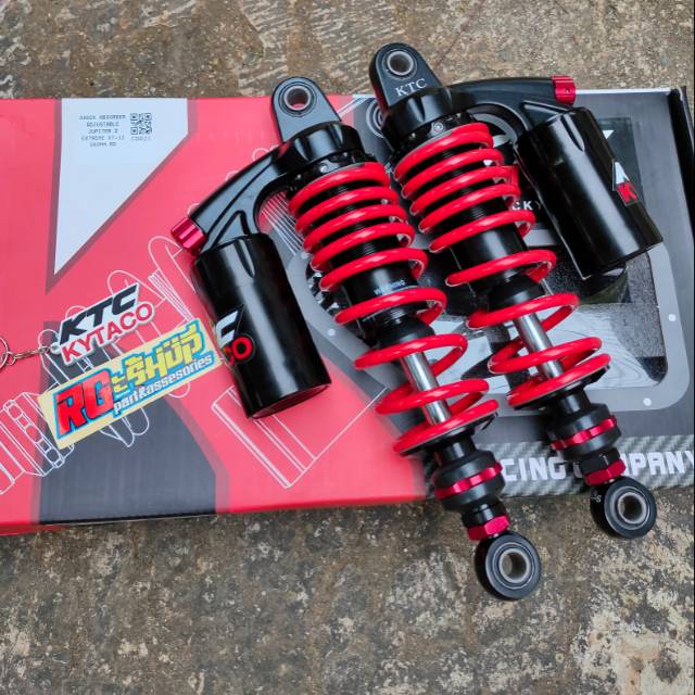 shock shockbreker belakang ktc kytaco extreme XT-13 280mm red merah jupiter/vega original