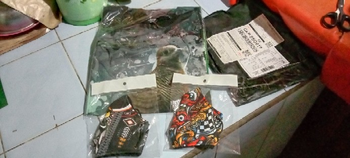 [cod] Masker 3ply Fashion Print Two Face 3r Barong Art 6