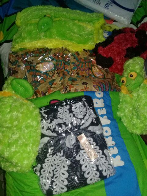 Couple Gamis Sogan Tarantula 2518 Sarimbit Monokrom Gamis Batik Klok