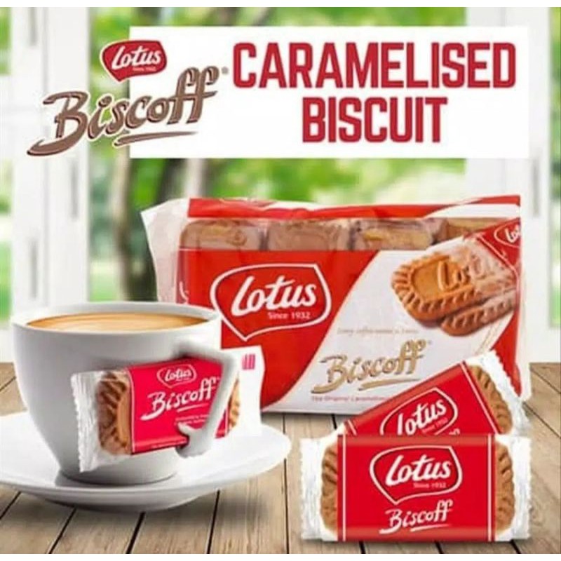 

Lotus Biscoff Caramelised Biscuit 156 Gram | Biskuit Karamel Made in Belgium