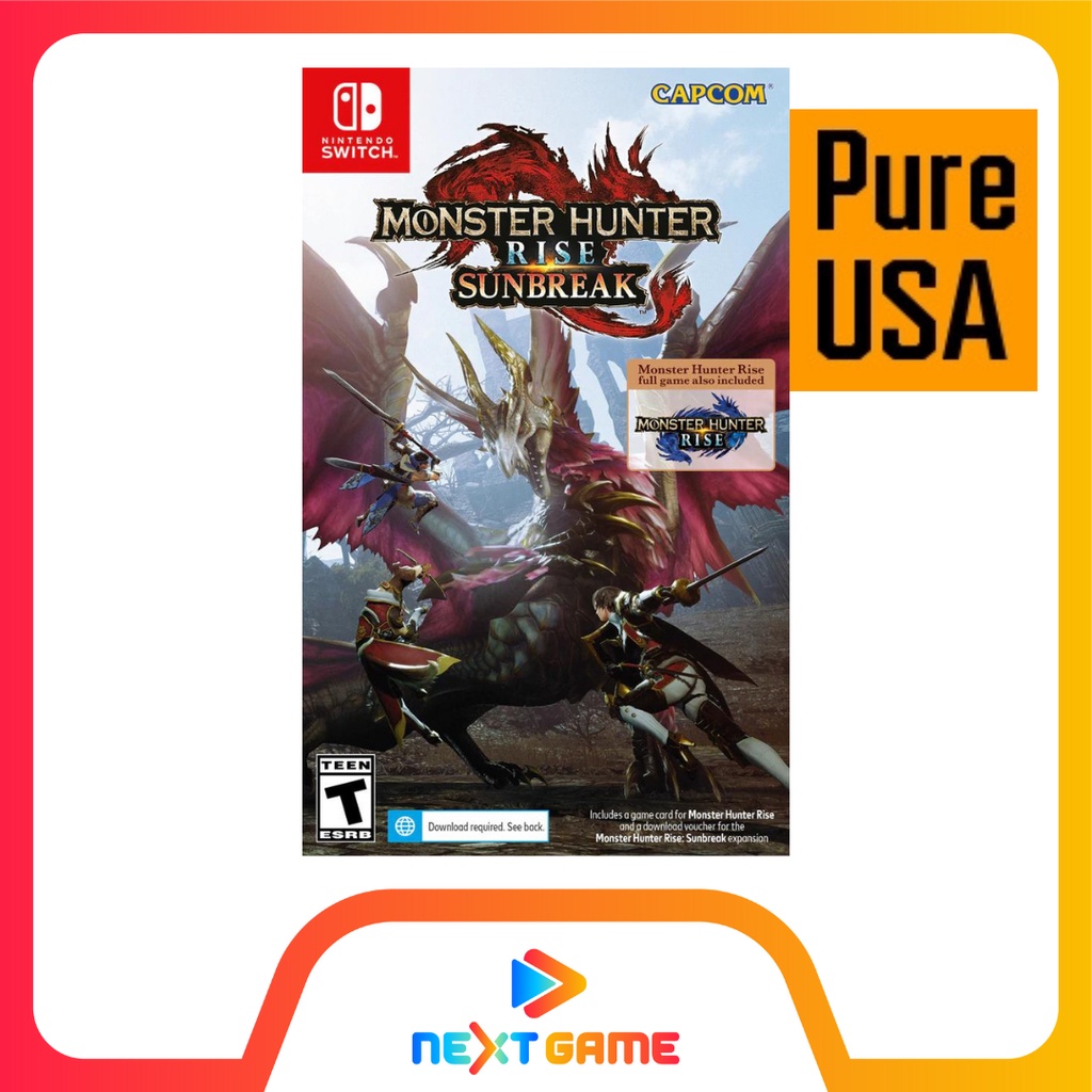 Nintendo Switch Monster Hunter Rise + Sunbreak DLC Expansion