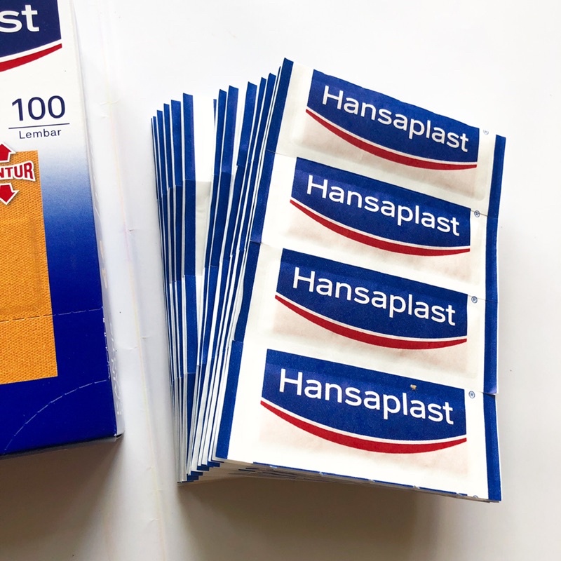 (100 Lembar) Hansaplast Plaster Isi 100 Strip / Hansaplast Extra