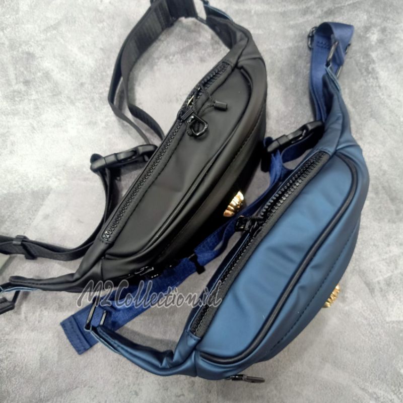 waistbag Versace parasut Waterproof / Belt Bag tas pinggang parasut Premium impor