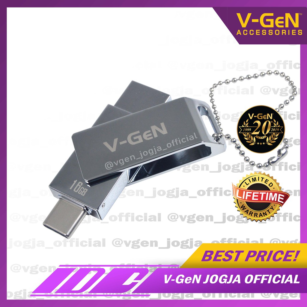 OTG FLASHDRIVE V-GEN 16GB - 256GB (USB OTG VGEN TYPE-C)