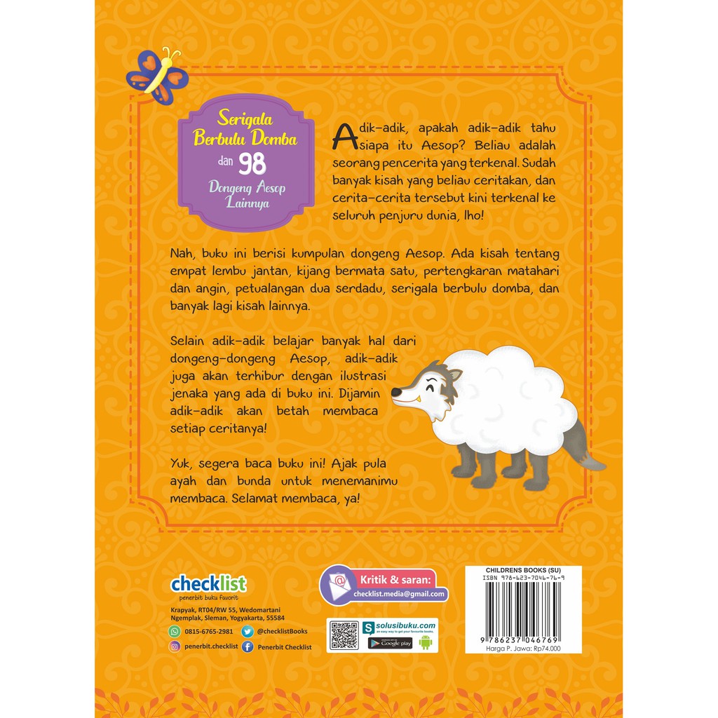 NEW BUKU SERIGALA BERBULU DOMBA 98 DONGENG AESOP Shopee Indonesia