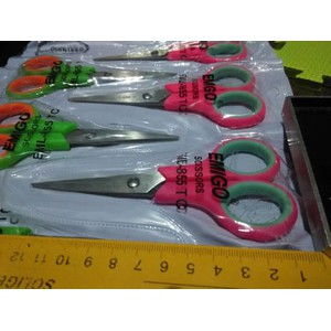 

Gunting Baja Super Tajam Mini Kecil Gagang Karet Warna