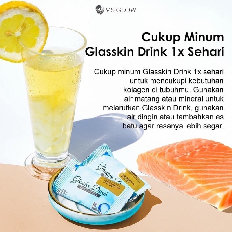 

Glaskin drink MS glow (minuman colagen putih dari dalam)