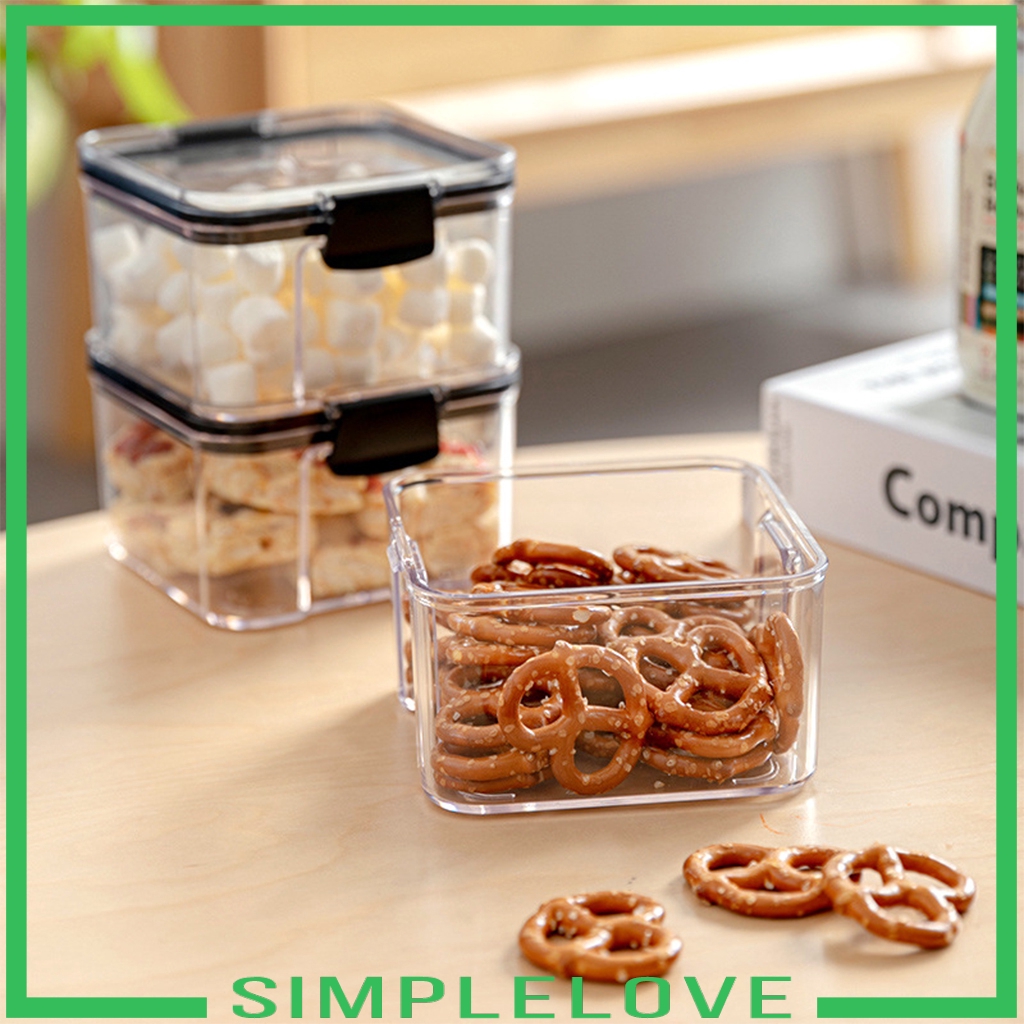 SIMPLELOVE Kitchen Food Storage Box Half Tank Airtight Plastic Containers For Grains Shopee Indonesia