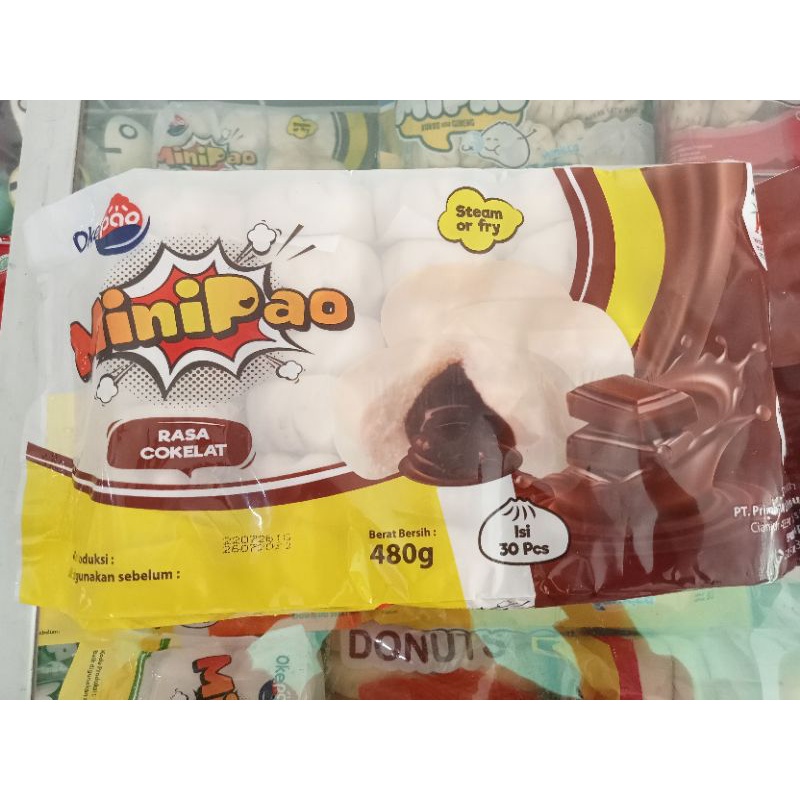 

Okepao Minipao Rasa Coklat, Minipao Rasa Daging Sapi, Minipao Rasa Keju, Minipao Rasa Strawberry, Minipao Rasa Daging Ayam Isi 30pcs 480g