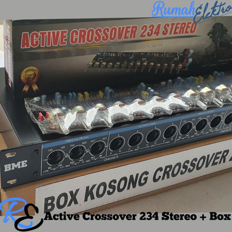 Kit Active Crossover 234 Stereo Plus Box Crossover 234