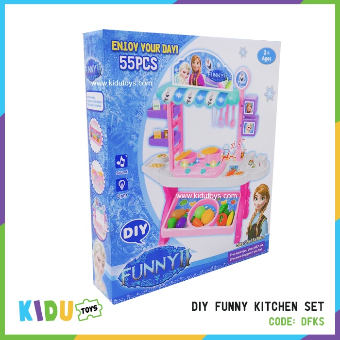 Mainan Anak Masakan DIY Funny Kitchen Set Kidu Toys