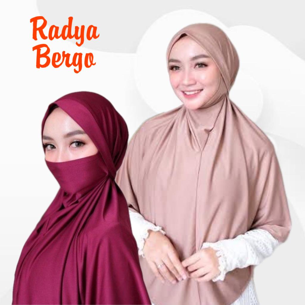 Jual Hijab Instan Radya Bergo 2 In 1 French Khimar Cadar Niqab Aminah Niqab Syari Standar 4704