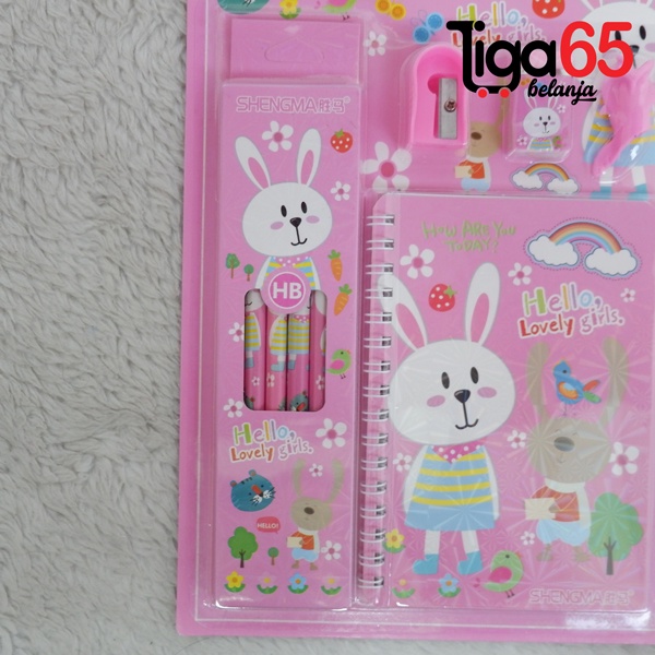 365 STATIONERY SET #40230 Buku &amp; Alat Tulis Anak / Karakter Fancy Gambar Lucu