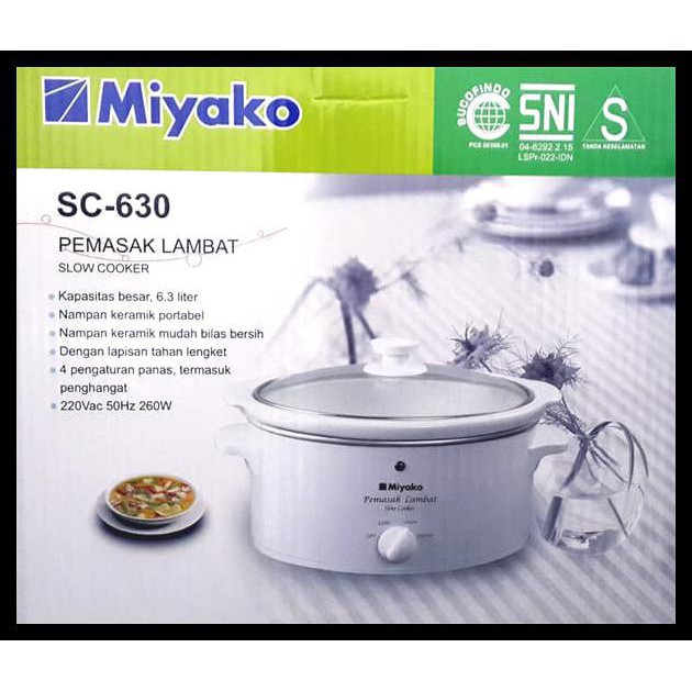 MIYAKO SLOW COOKER PEMASAK LAMBAT SC - 630 6 LITER