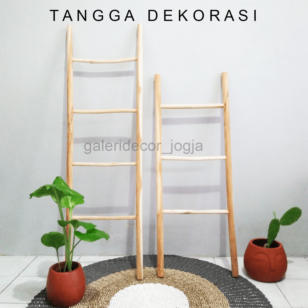 Tangga Dekorasi/ Tangga Hias/ Tangga Kayu / Wood Ladder/ Tangga Hias Kayu