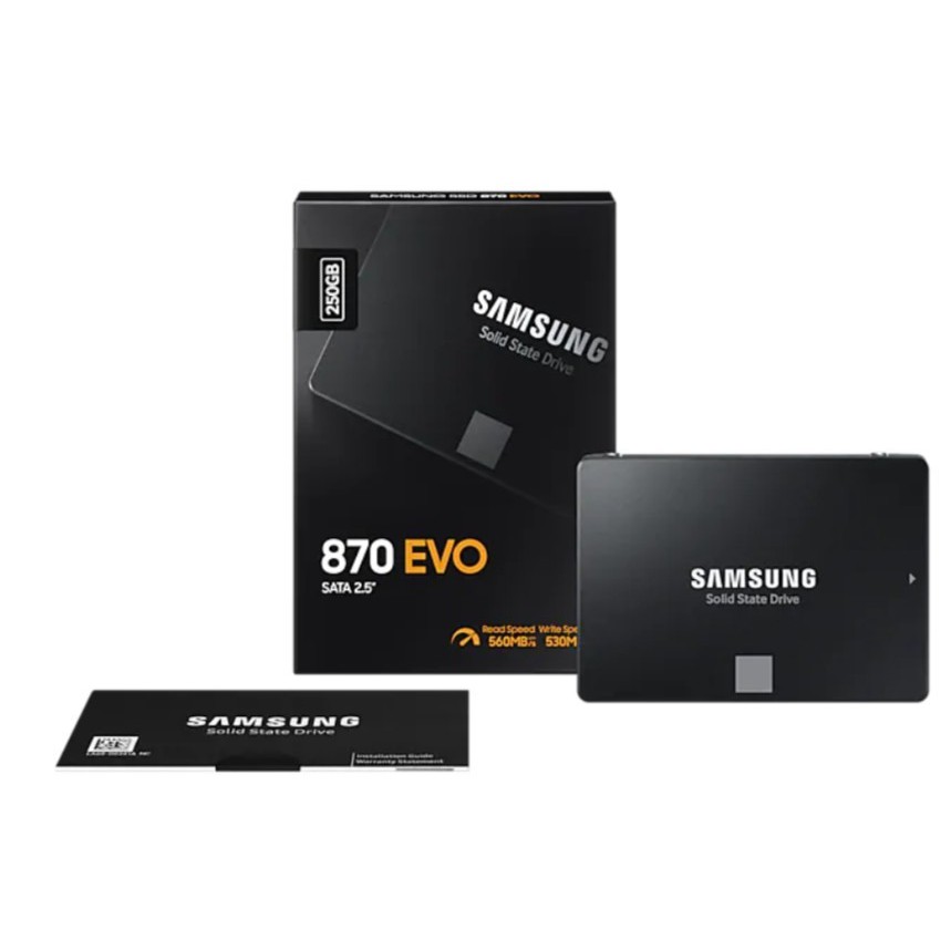 SSD Samsung 870 EVO 250GB 2.5&quot; - SATA III 3D NAND