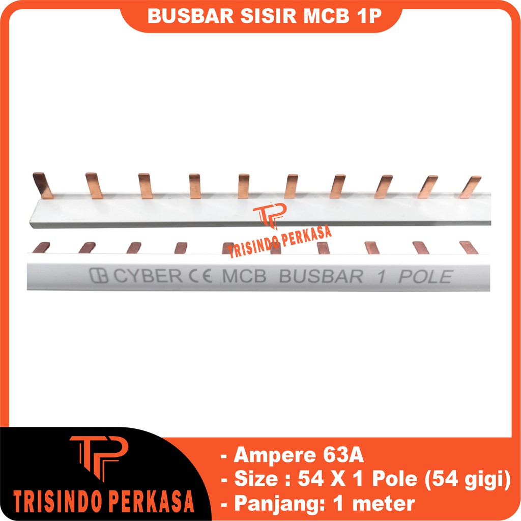 BUSBAR 1P 63A busbar sisir 1p mcb 1 phase 1 meter rel sisir Jumper