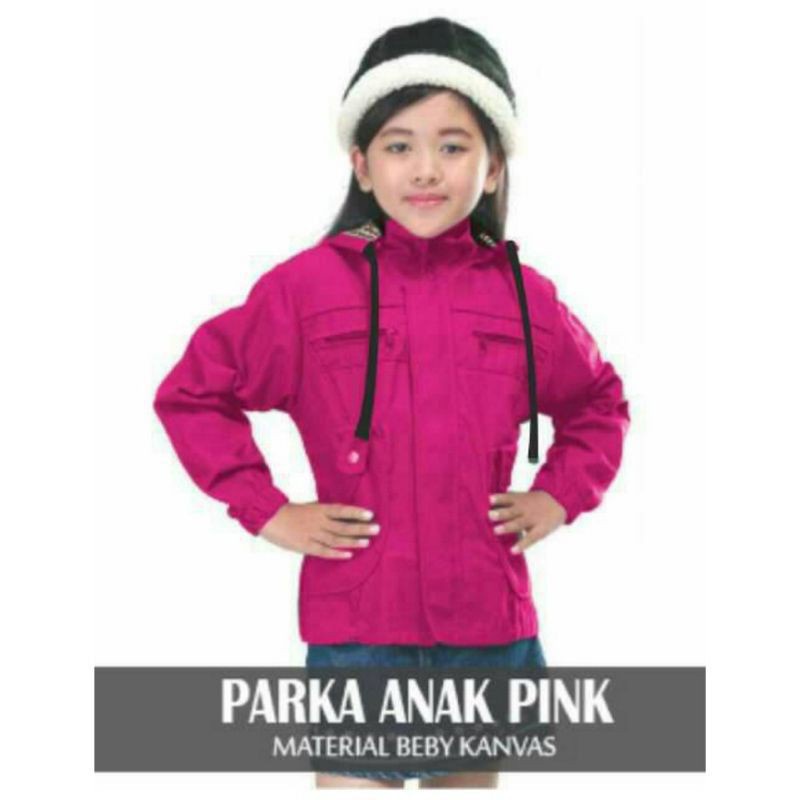 Jaket Parka Anak Perempuan 12 Tahun Import Polos Model Resleting