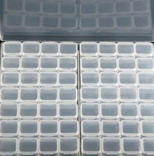 Storage 56 Grids 5d Diy Diamond Painting Drill Box Jewelry Box Rhinestone Storage Box Nail Storage