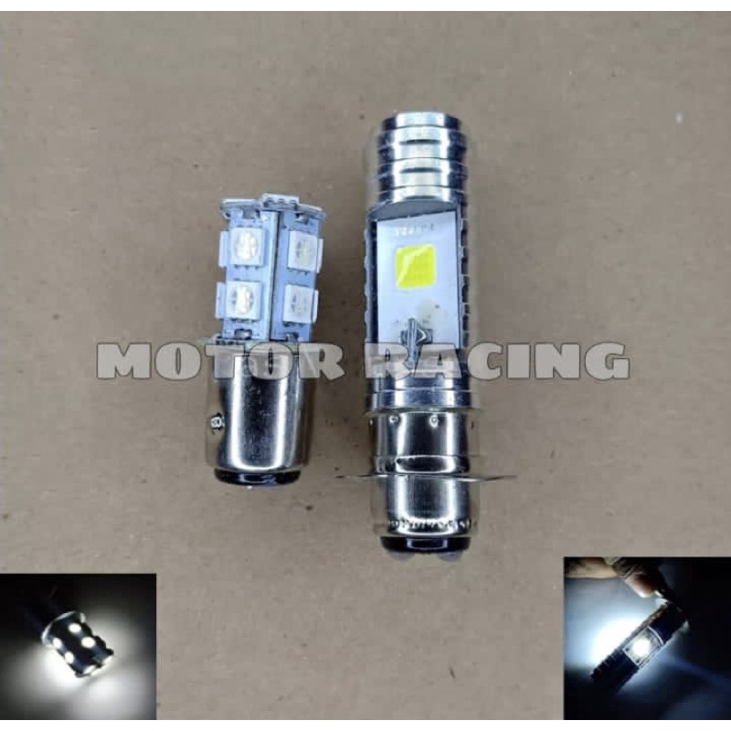 Paket variasi motor lampu depan LED bebek AC DC + Lampu stop 13 mata