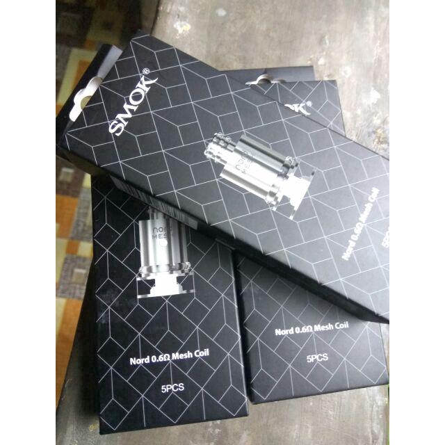 5Pcs Set REPLACEMENT COIL NORD 0.6/1.4ohm Untuk Vape