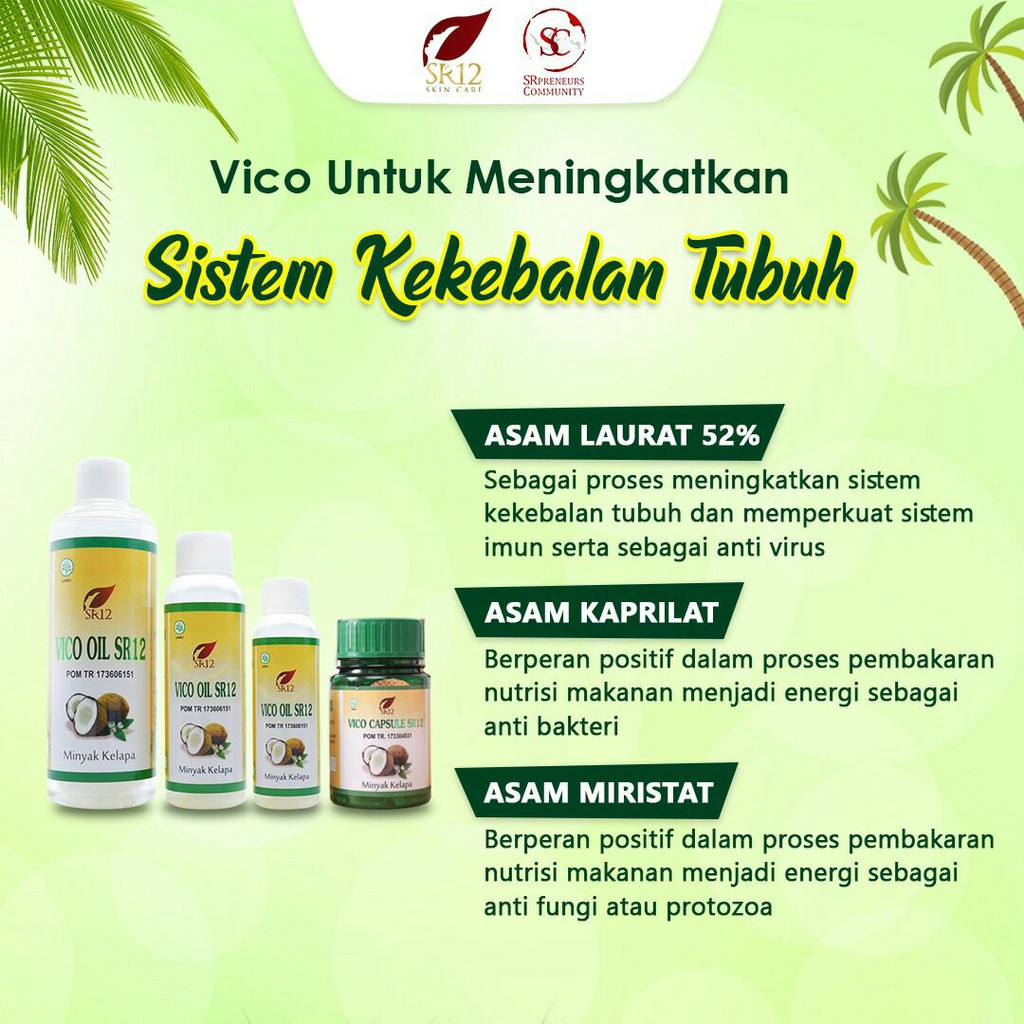 

IMUN BOOSTER!!! VCO Minyak Kelapa Murni SR12 / Virgin Coconut Oil