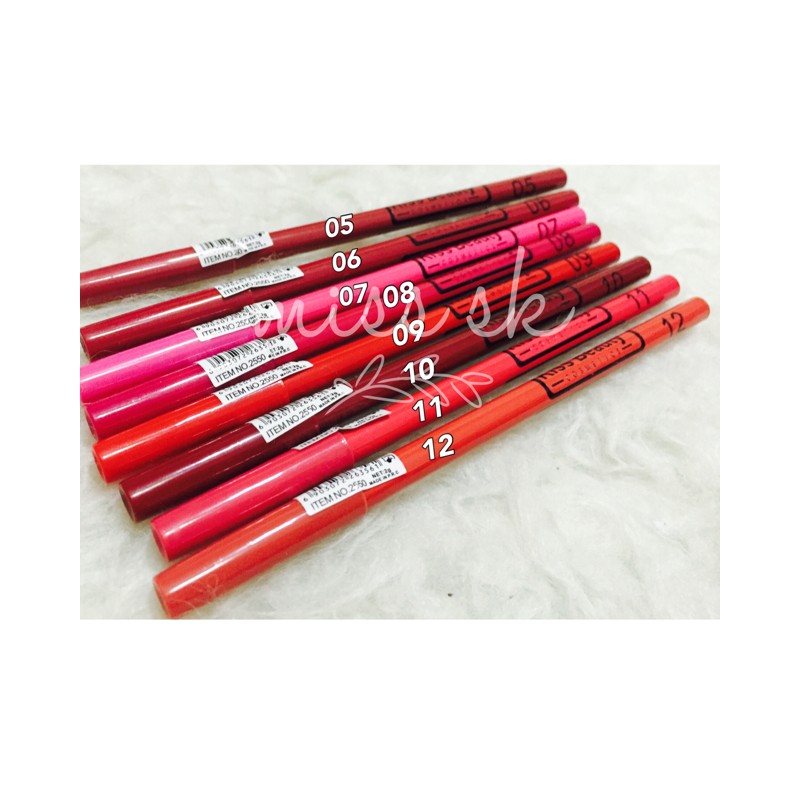 Velvet Lip Liner Pen By Kiss Beauty MN (12 Pcs)