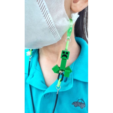 MINECRAFT / Tali masker anak / strap masker / tali masker lucu / tali masker lego / tali konektor ma