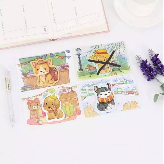 

Happy Dog Go To School Memopad