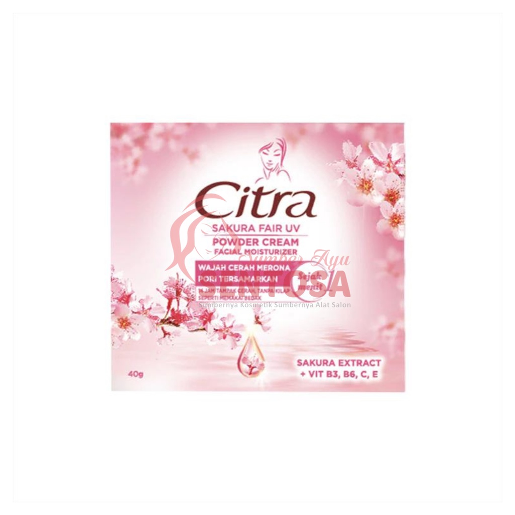 CITRA SAKURA GLOW UV POWDER CREAM 40 GR