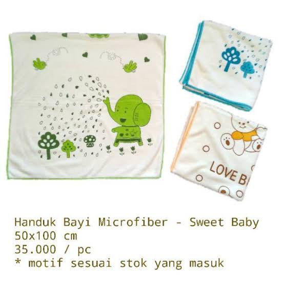 Handuk Bayi Sweet Baby Tanggung 50x100 / Handuk Bayi Dan Peralatan