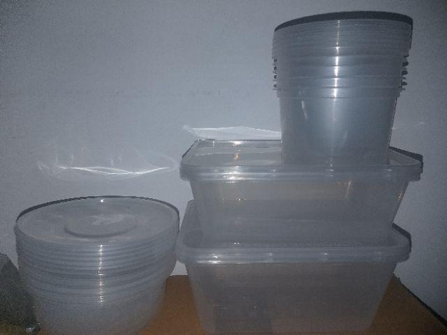 Pot Plastik Thinwall Otb 400ml Bulat/ Food Container/ Box Makanan/ Kotak Makanan
