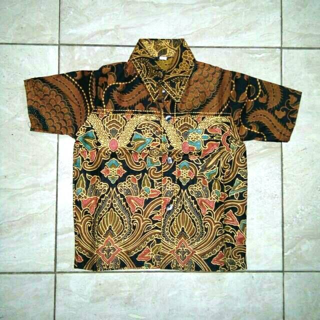 Kemeja Batik Anak Murah - Cowok Cewek - Usia 1 - 2 Tahun - Toko B2M