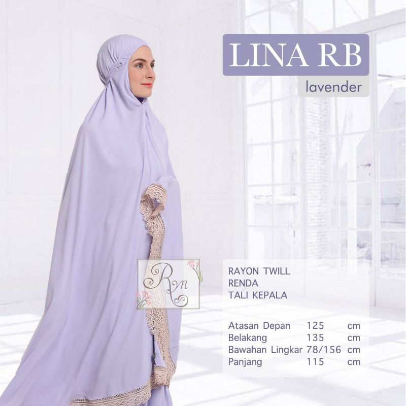 Kassia Mukena Dewasa Rayon Twill Premium Super Jumbo Rhayanh Lina RB BLACK