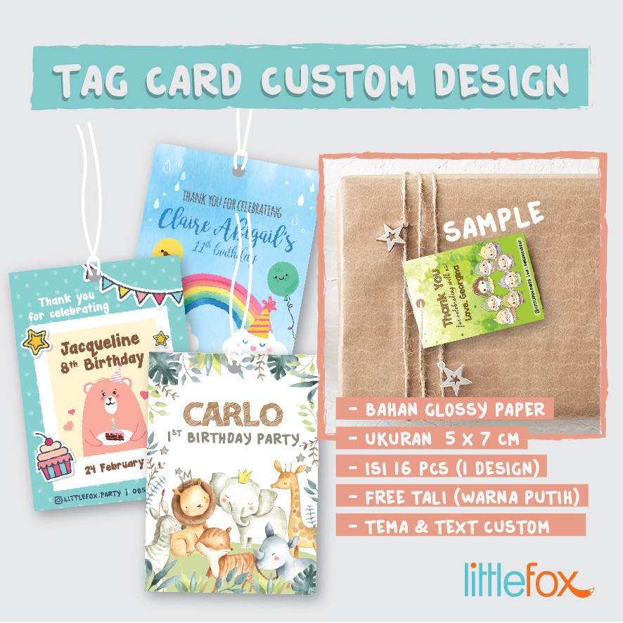 

LITTLEFOX - TAG CARD CUSTOM