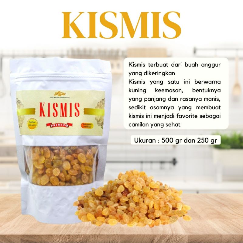 

KISMIS PREMIUM / RAISIN / GOLDEN RAISIN / ANGGUR KERING