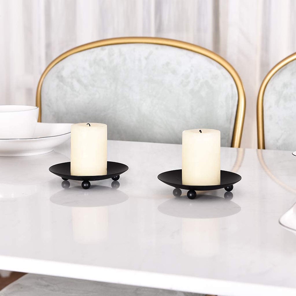 Ornamen Tempat Lilin Bahan Besi Logam Gaya Amerika Untuk Dekorasi Pesta Pernikahan